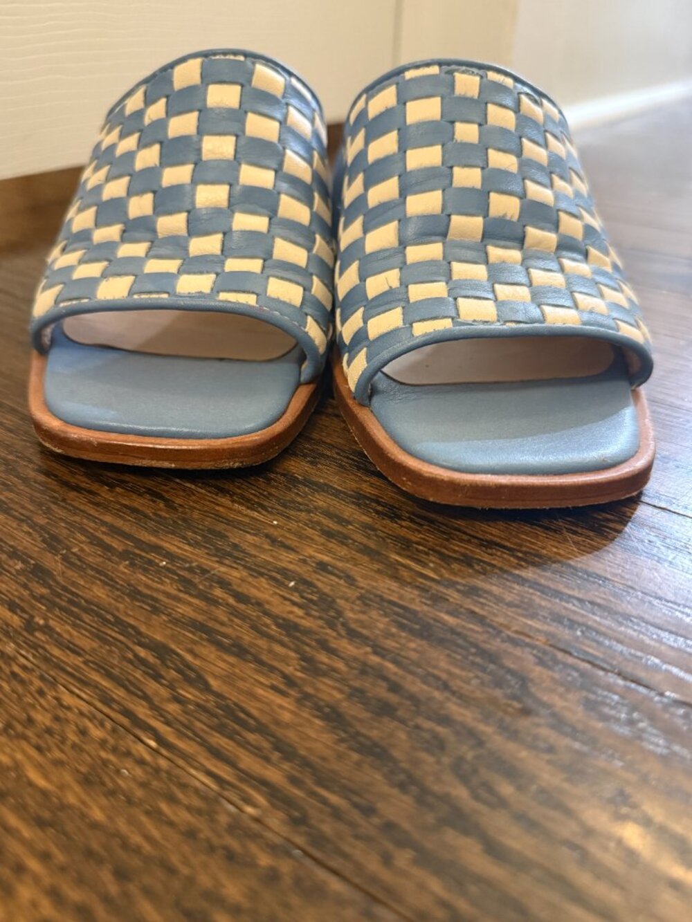 Paloma Wool Chess Sandal Blue/White Size 8 - Picture 8 of 8